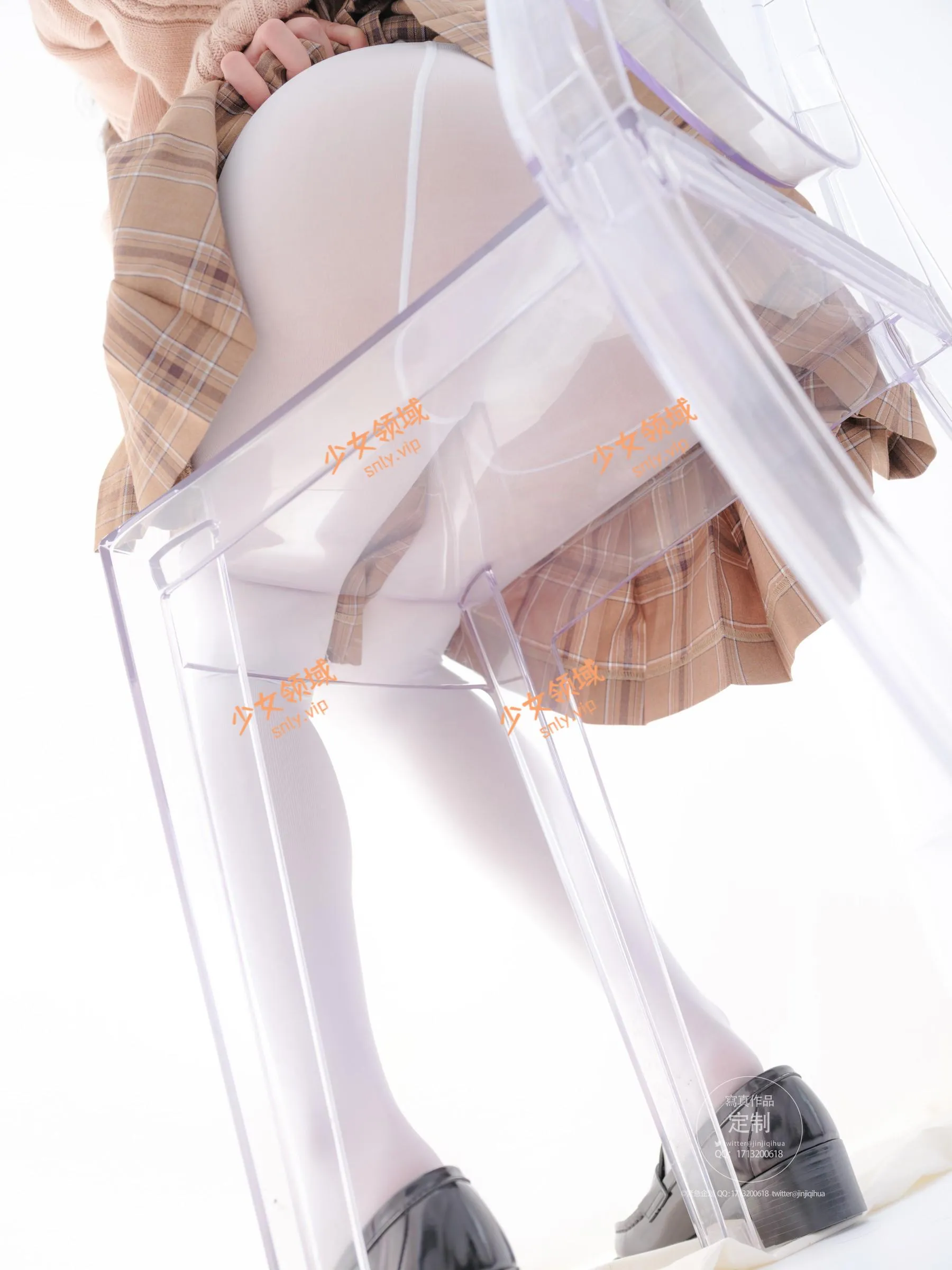 紧急企划 – NO.18 一只喵喵子 白丝短裙 [68P]插图2